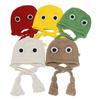 Korean Version of Cute Frog Hat Outdoor Windproof Ear Protection Wool Hat Student Warm Lace-up Knitted Hat Bag Head Hat