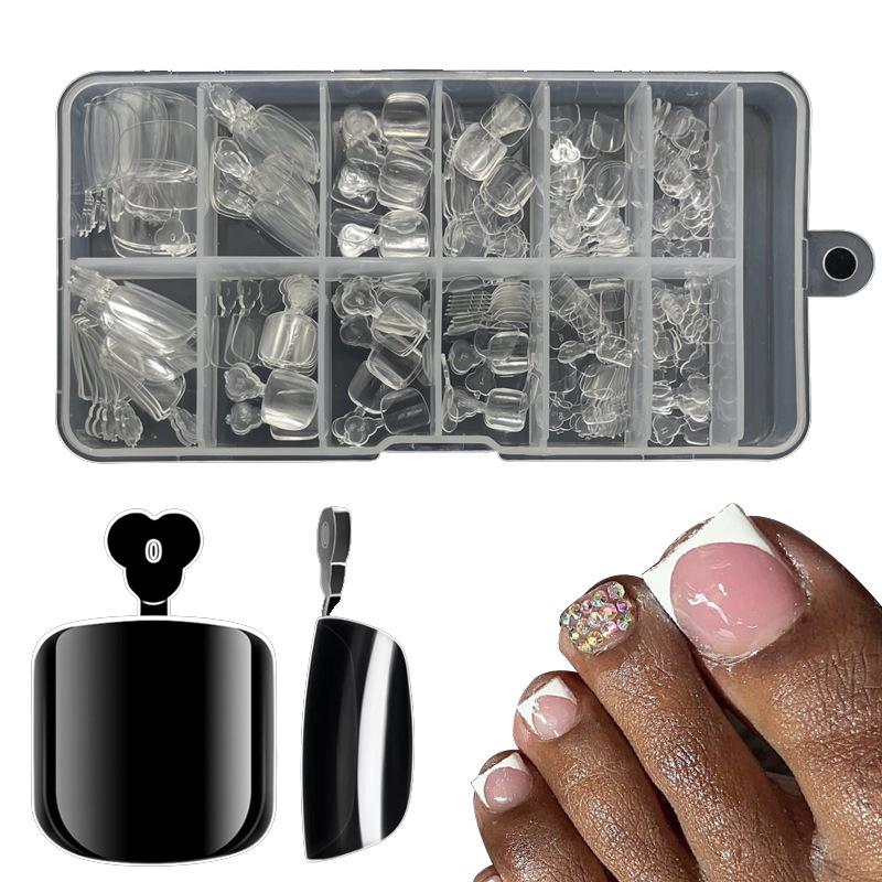240 Boxed Transparent Toenail Pads, Toenail Pads, All Pasted Light And Thin Manicure Toenail Pads Abs