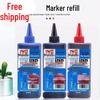 Free Shipping on 5 Bottles of 500ml Marker Ink Refill - Black, Red, Blue for Large-Tip Pens