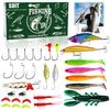 Advent Calendar Fishing Countdown, Fishing Tackle Advent Calendar For Fish Adult Men Teen Boys,Surprise Gift