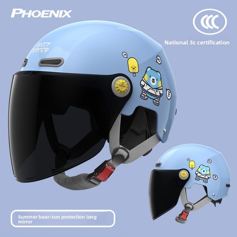 Children's Electric Car Helmet Motorcycle Helmet Cartoon Half Helmet Summer Helmet Four Seasons Helmet