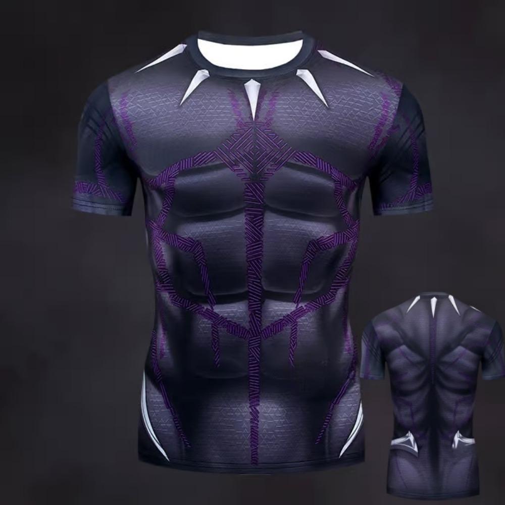 Summer Fake Muscles T-shirt Men's T-shirt Short Sleeve O-neck Casual Tshirts Clothes Women Fashion Clothing Daily Tees Top