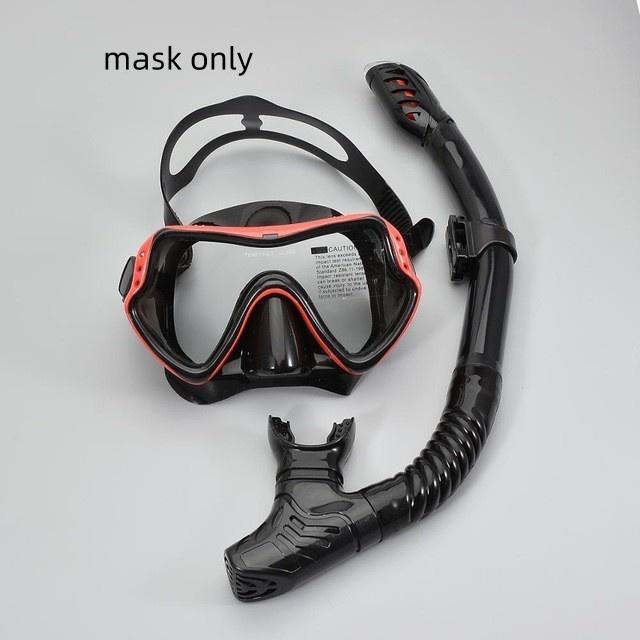 Professional Scuba Diving Face Mask Snorkeling Set Outdoor Diving Training Equipment Silicone Diving Goggles Breathing Tube New