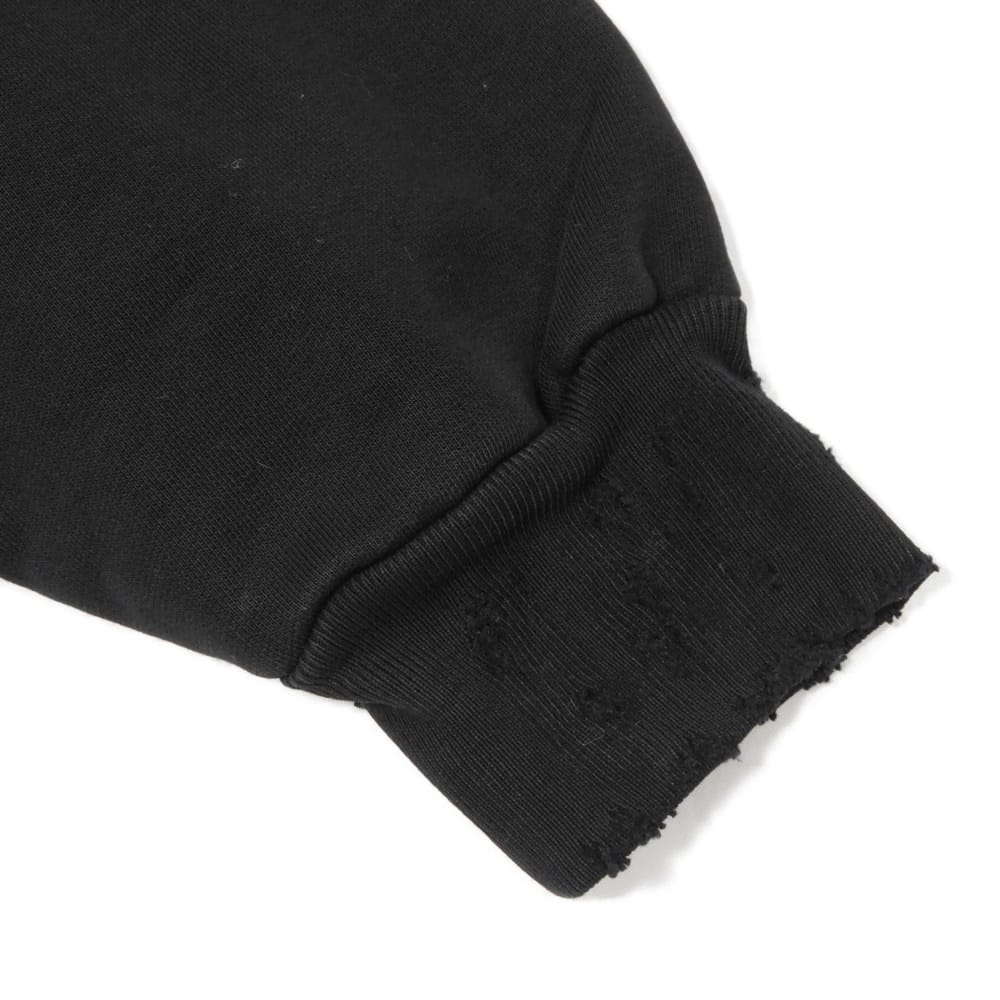 Used Valentine CD Pullover Hoodie (11221) 739024 TQVE5 1055 7846, Size 2 M, Distressed, 165/92A, Unused Cotton, Black,