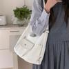 A Retro Soft Leather Large-capacity Adjustable Single-shoulder Tote Bag