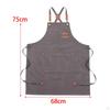 Canvas Apron Bib Cross Back Water Resistant for Men with Pockets Chef Kitchen