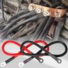 For Car RV Truck Trailer Camper Power Supply 4 AWG Gauge 60cm 8mm Battery Inverter Cables Set Positive Negative Cable Set 2 Pcs