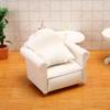 1:12 Miniature Sofa Model Figurine For Doll House With Wooden Frame And Soft Fabric Cover For Realistic Scene Decoration