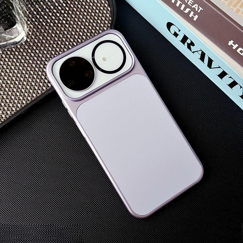 Case For Huawei Nova 15 Pro Fashionable Plain Leather Matte Thin Anti-slip Magnetic Cover For Huawei Nova15 Shockproof Funda Huawei Nova 15 фиолетовый