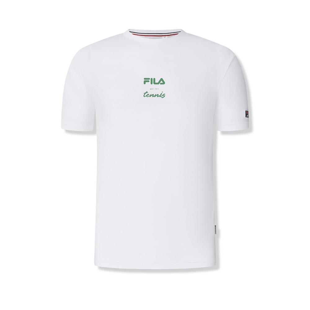 

New FILA Athletics T Shirt Men s Jade White A11M523119F-WT XXL(185/104A)