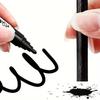 10/50pcs Black Waterproof Markers, Large Capacity Oil-Based Non-Fading Thick Tip Suitable for Logistics Multi-Purpose Use