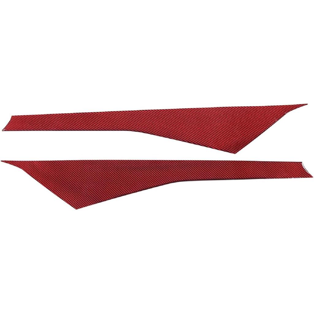 Front Windshield A-pillar Cover Trim Compatible with Corvette C7 Stingray 2014-2019 Soft Carbon Fiber 2PCS Windshield Side Panel Molding Cover Trim