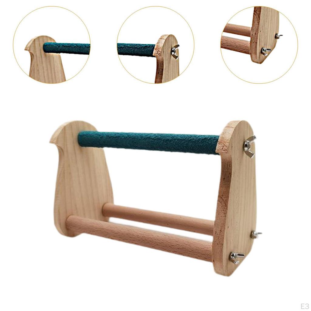 Vogel-Trainingsständer, Stangen, Spielzeug, Holzzweig für Sittiche, Aras, Lovebirds