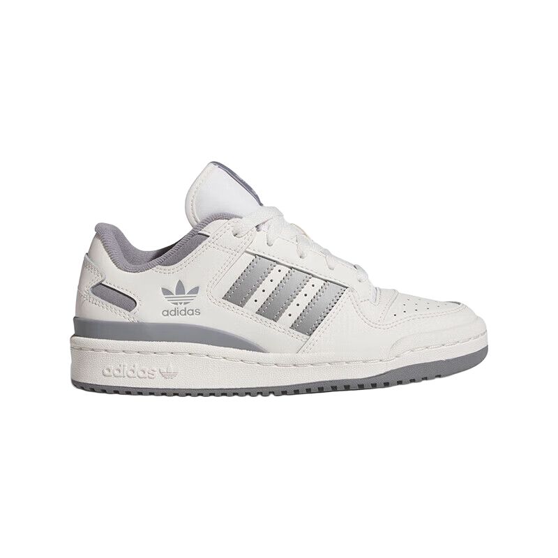 Adidas Forum Low CL J White Grey Kids Sneakers Cloud-White Grey-Three Grey-Two JI0405