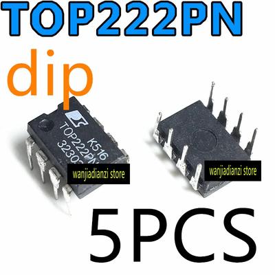 5pcs Original TOP222 TOP222P TOP222PN DIP-7 Switch Power Management IC, Into Power Supply Chip, LCD IC
