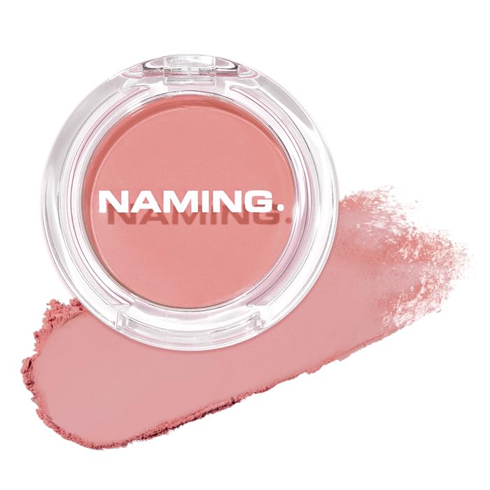 [Official] NAMING Fluffy Powder Blush (02HALO) Cheek Blush, Gives a Healthy Glow, Soft and Fluffy, Korean Cosmetics