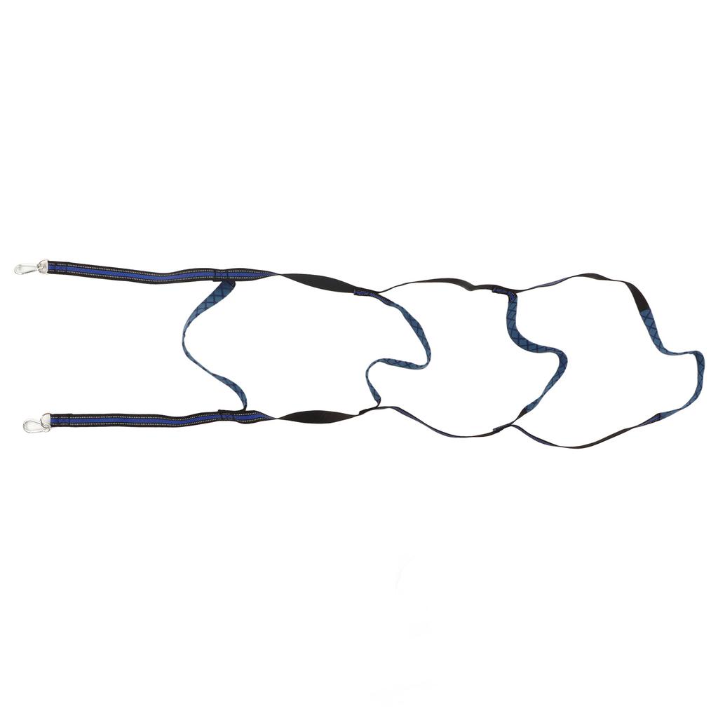 Marine Boat Rope Ladder Boarding Steps with Hooks Nylon Blue Portable Foldable for Yachts Kayaks Inflatable Boats 4 Step