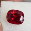 10 Ct EXQUISITE Cushion Cut CERTIFIED Natural Red Ruby Loose Gemstone