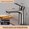Gunmetal Grey 304 Stainless Steel Basin Faucet
