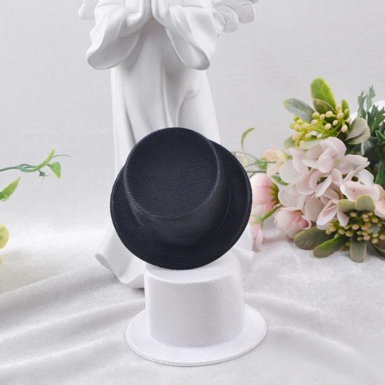 Mini Top Hat 9cm EVA Baby Toppers for Dolls Crafts Black/White Pet Costume Accessory
