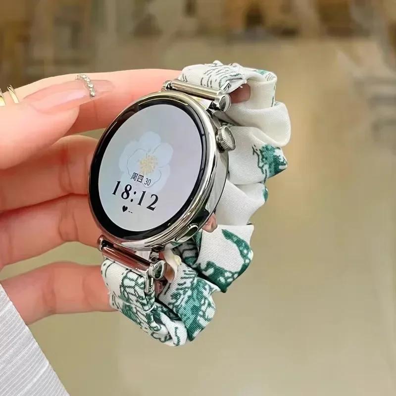 

18 20 22mm Colorful Hairbands Strap for Huawei Watch GT4 3 2 Woman Elastic Scrunchie Bracelet for Huawei Watch Fit 2 Accesorios 18mm