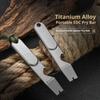 Titanium Alloy Pry Bar Self Defense Crowbar EDC Multi Tool Bottle Opener Keychain for Outdoor Camping Hiking Survival Gear 4