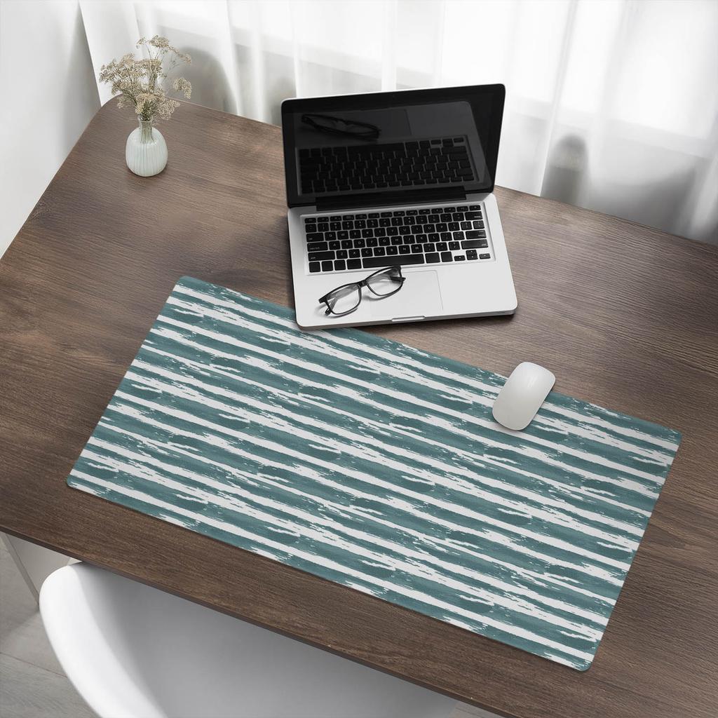 Desk Pad for Mouse, Keyboard and Laptop Brushed Stripes 90x45 cm