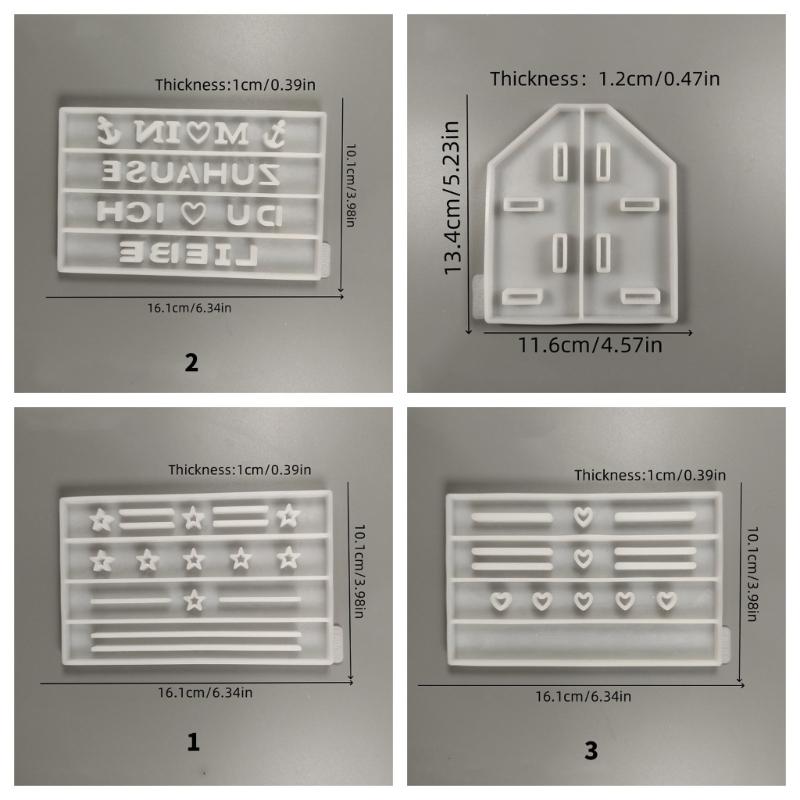Formar för hantverk i harts med flera lager Silikonformar för hantverk Formar för sminkdisplay Silikontextur för sminkställ