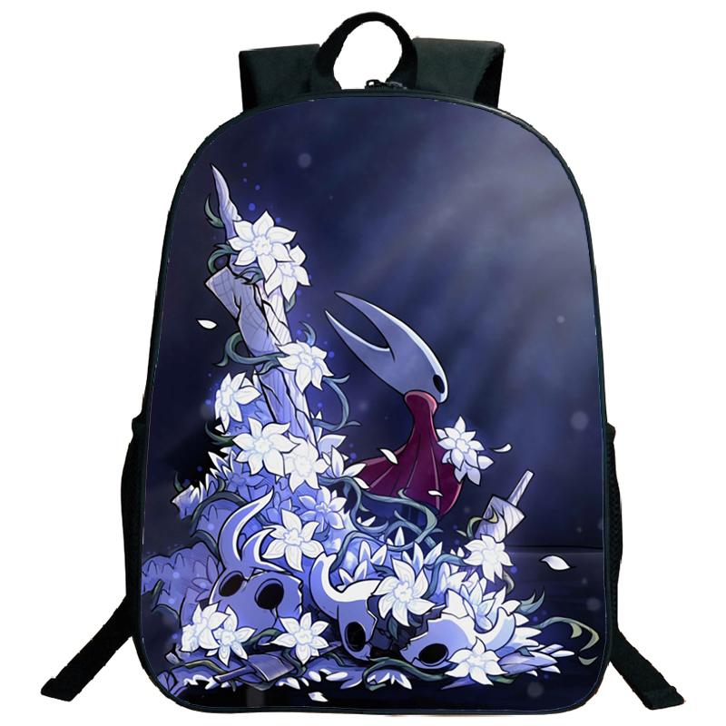 Hollow Knight Backpacks Hot Game Lightweight Laptop Teens School Bags Women Girls Capacity Cartoon Travel Mochilas
