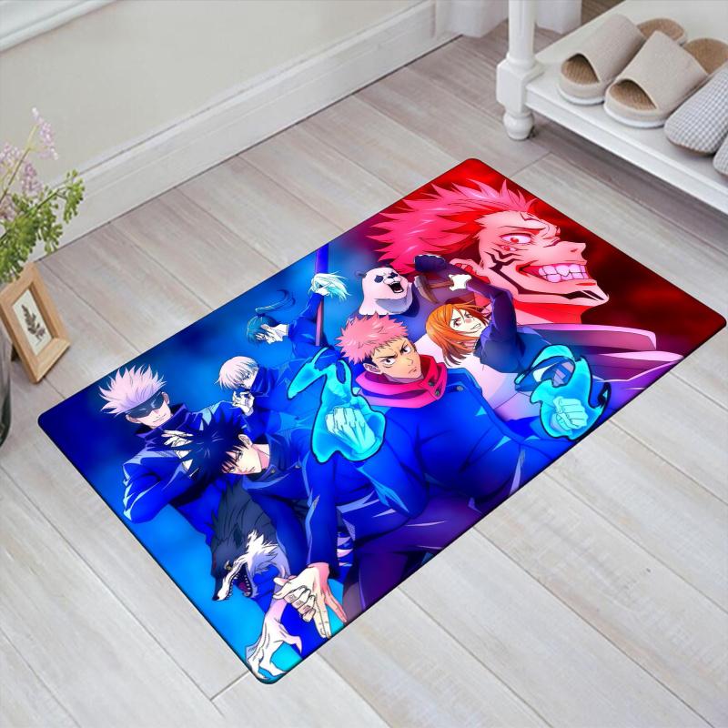 Jujutsu Kaisen Anime Carpet Rug for Living Room Bedroom Home Sofa Decoration,Kids play Non-slip Floor Mat
