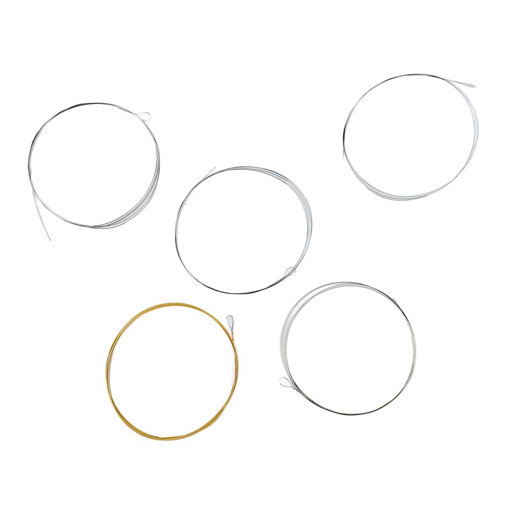 5 String Banjo String Stainless Steel Full Resonance Thick High Notes Strings Replacement for Performance