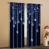 2 Pcs Diamond Pendant Print Curtains,suitable for Bedroom,living Room Kitchen Decoration,home Decoration,window Decoration