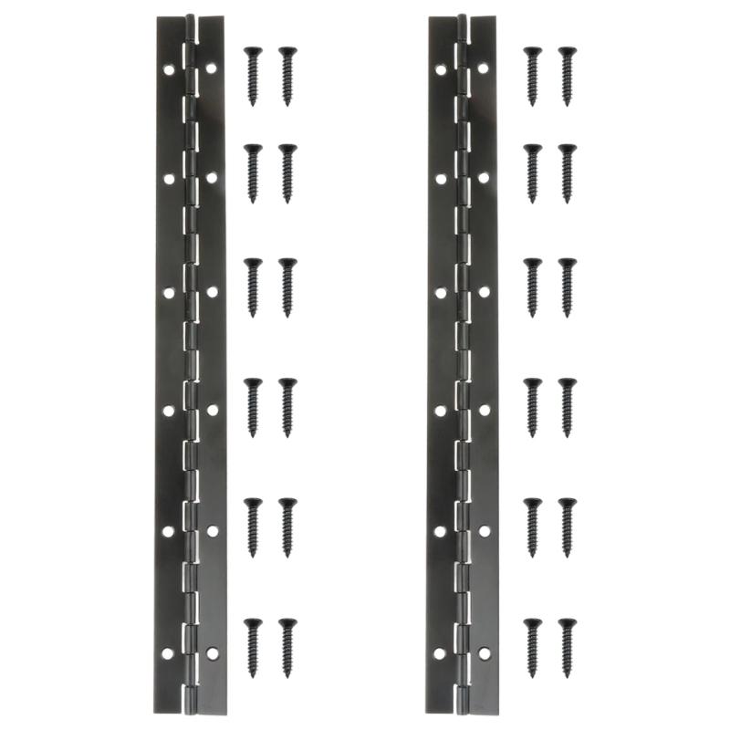 Smooth Operating Piano Hinge Suitable for Bifold Door Applications Including Mounting Screws for Noise Reduction Safe