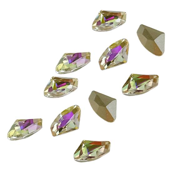 10ks/sada Nail Art Charm 3D vícetvaré DIY lesklé luxusní umělé křišťálové ozdoby na nehty zdobení nehtů domácí salon příslušenství na nehty