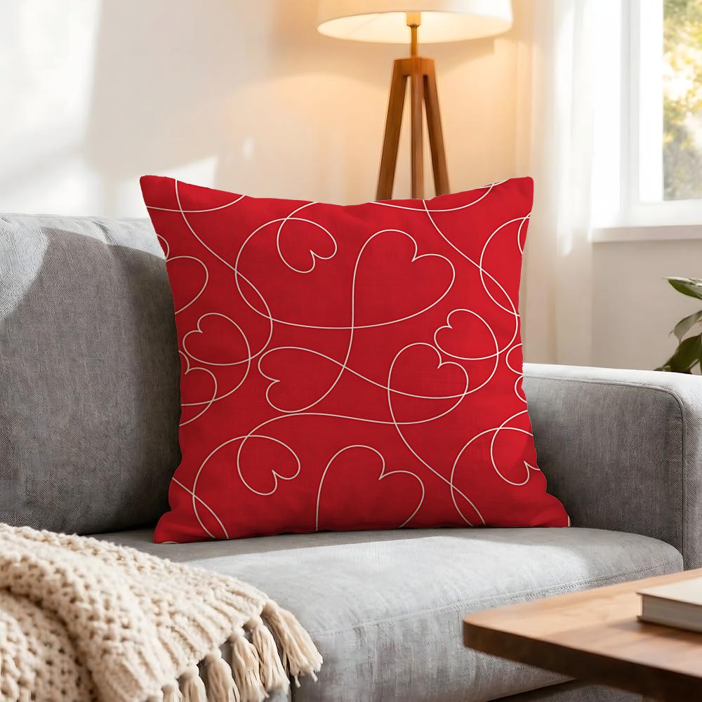 Holiday Valentine'S Day Cushion Cover 1Pcs Decorative Covers Soft Cushion Case For Sofa Couch Decor 40X40 45X45 Pillowcases