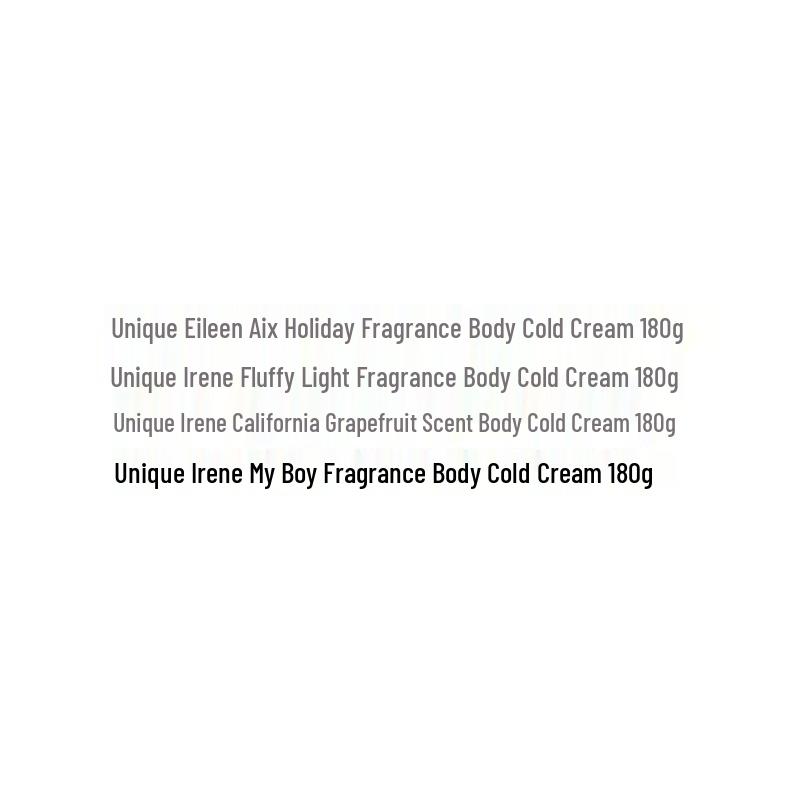 Unique Irene California Pomelo Scented Body Cold Cream