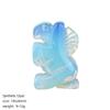 1Pc Natural Semi-Precious Stone Carved Mini Horse Figurine 25-27x17-19mm Polished Crystal Pony Statue For Home Decor Reiki Healing Craft Gift