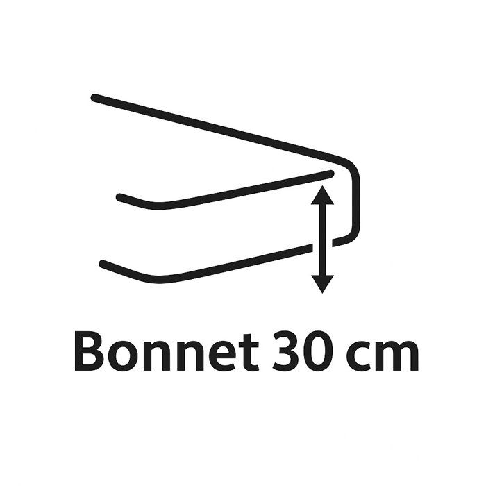 Drap housse - HOME LINGE PASSION - HP72123 - Microfibre 82 g - 140 x 190 cm - Bonnet 30 cm - Bleu ciel