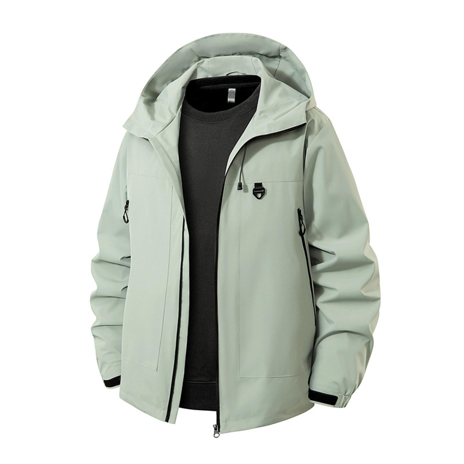 

Мужская куртка с капюшоном Водонепроницаемая Износостойкая Повседневная Спортивная Уличная Куртка для Альпинизма XXL