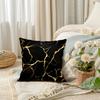 Housse de coussin marbre noir et blanc Housse de coussin décorative Housse de coussin de canapé Décoration pour la maison Décor de siège Housse de coussin