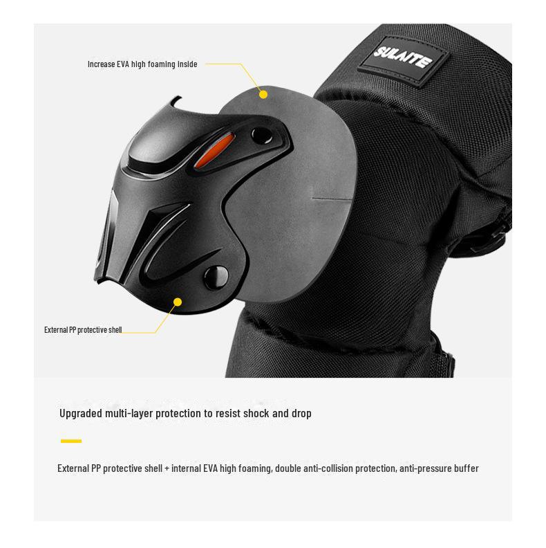 Offroad-Motorradschutzausrüstung: Schnellverschluss Knie- und Ellbogenschützer für Outdoor-Sportarten