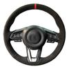 Car Steering Wheel Cover DIY Black Suede For Mazda 3 Axela 2017- Mazda 6 Atenza 2017- CX-3 CX-4 CX-5 CX-9 CX9 CX-8