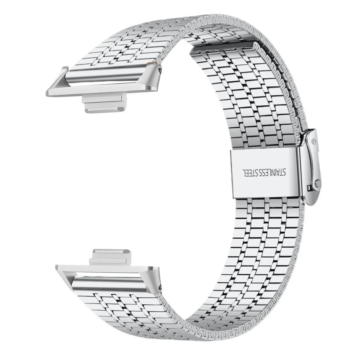 

New Stainless Steel Band For Huawei Watch Fit 4 4pro 3 Metal Flexible Mesh Bracelet Strap Loop For Huawei Fit 2 1 Replacement For fit 4 4pro 3