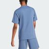 adidas T Shirts Men's Ink Blue Crew Neck Moderate Straight Fit IR5199