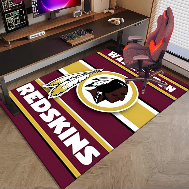 Washington Redskins Area Rug for Office, Chair Rug, Decorative Carpet Livingroom Mat, Large Size Fan gifts Christmas gifts