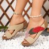 Fashion Women's Sandals Comfortable Wedges Heels Sandals Summer  Shoes Woman Heeled Slippers Women Summer Footwear Size 36-43