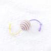 Bite Resistant Cat Cotton Rope Ball Colorful Sounding Cat Scratch Catch Toys Wear Resistant Cat Teaser Ball Pet Supplies