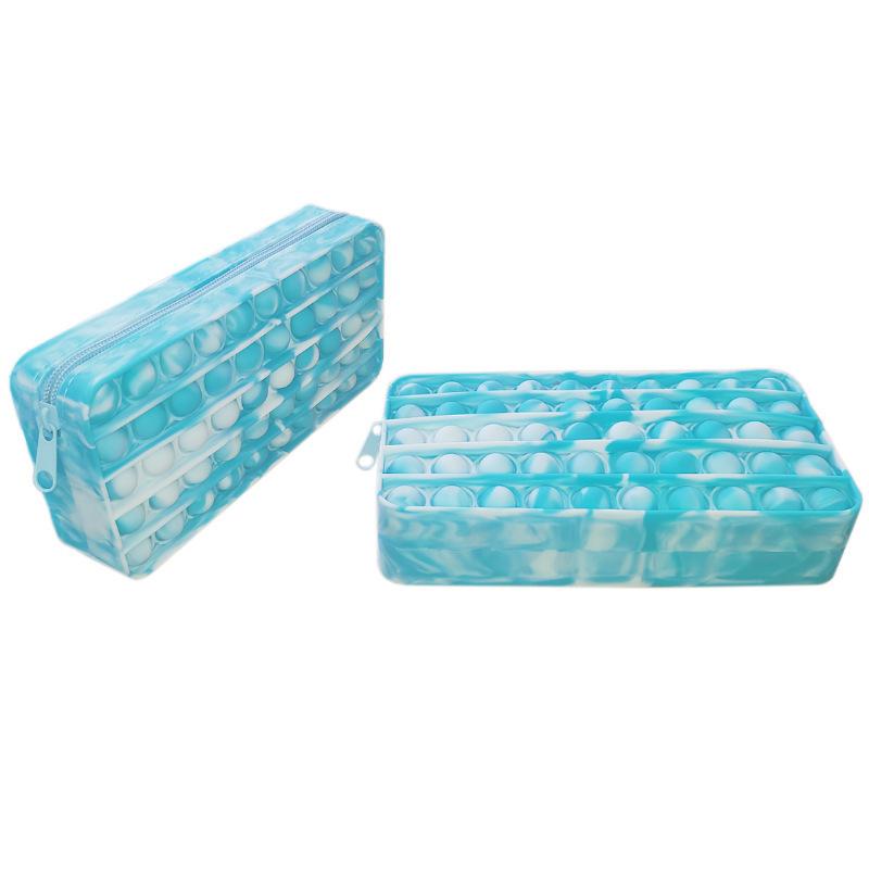 New Silicone Bubble Pencil Case Mouse Killer Pioneer Decompression Stationery Box Bag for School Season