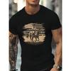 Trendy Fashion Short Sleeve Tee Loose Fit Solid Color Streetwear T-Shirt Comfortable