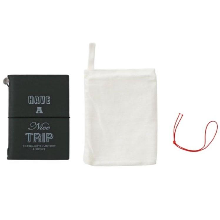 TRAVELER'S FACTORY Narita Airport Limited Traveler's Note Passport Size Black